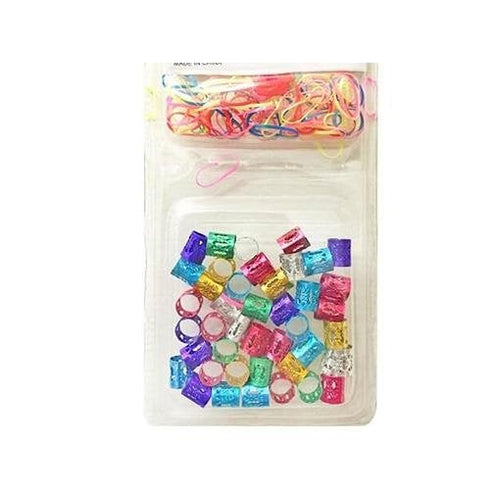 Braids MIX COLOR Beads Adjustable Hair braid Cuff Clip 8mm Hole #MC40AST